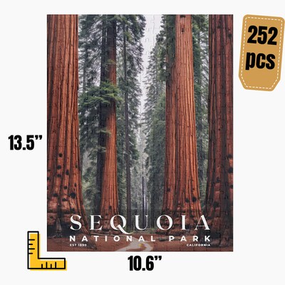 Sequoia National Park Jigsaw Puzzle, Family Game, Holiday Gift | S10 - image3